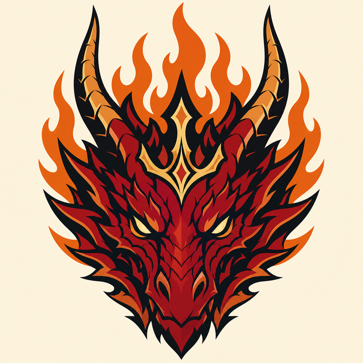 Original Inferno Dragon artwork
